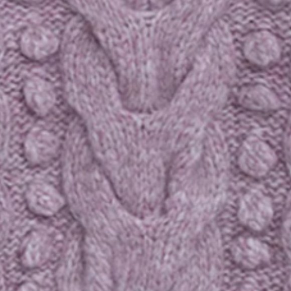 ELEVEN SIX Alpaca Cable-Knit Blouson Sleeve Sweater - Picture 5 of 10